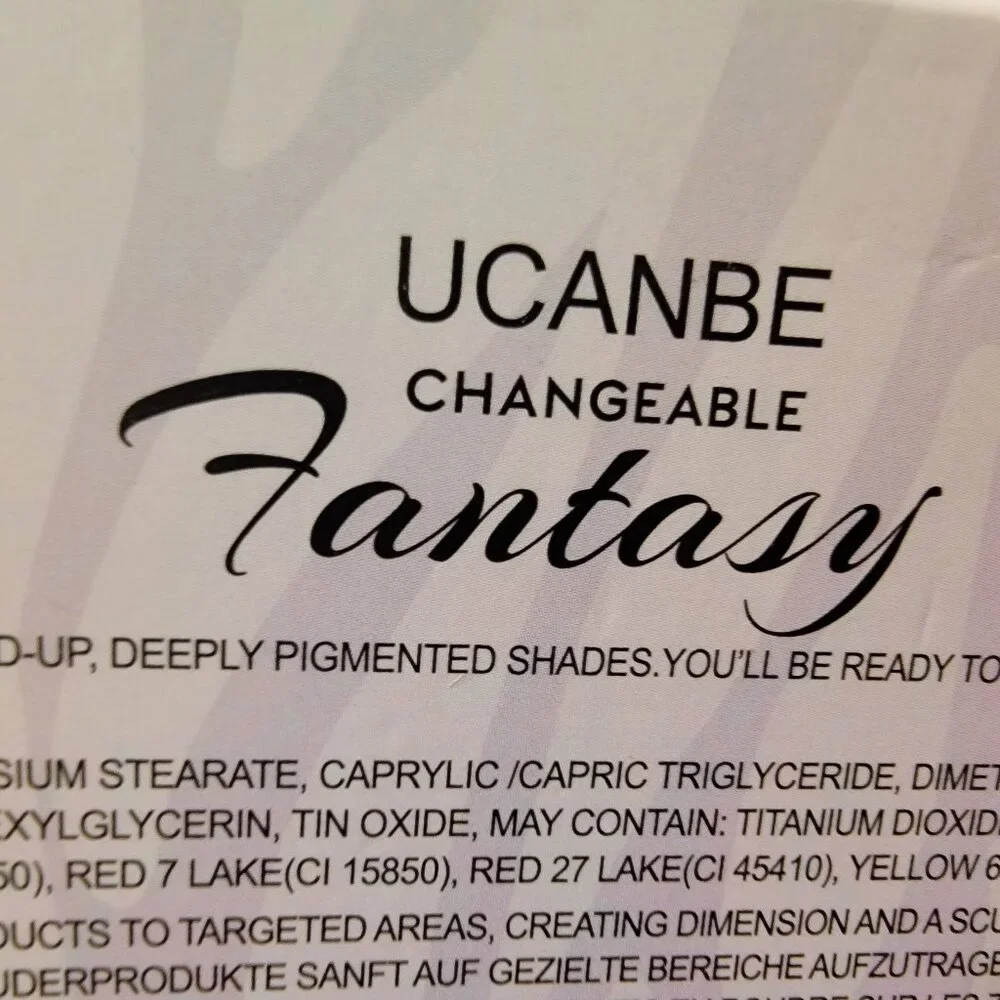 Ucanbe Fantasy Changeable Eyeshadow Palette NIB Gift